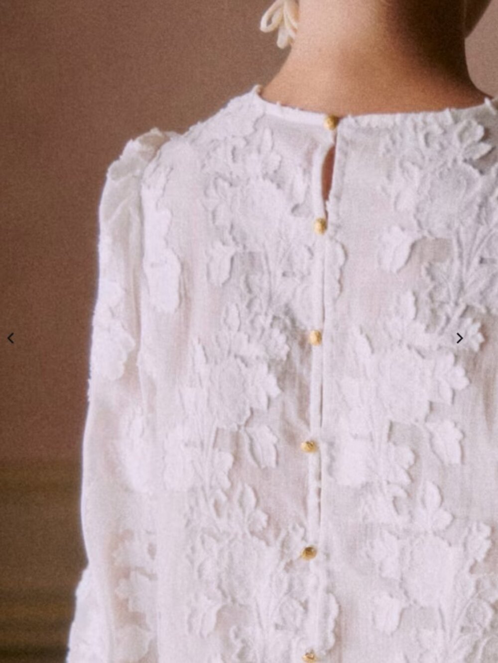Sezane Editions Flamine Blouse in Ecru - Picture 2 of 8